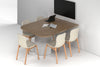 Baobab Circular Base Half Meeting Table - Large Rounded Corners [1500L x 1200W with Large Rounded Corners] - Thumbnail 4 