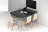 Baobab Circular Base Half Meeting Table - Large Rounded Corners [1500L x 1200W with Large Rounded Corners] - Thumbnail 8 