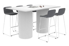  - Baobab Circular Wood Base Counter Rectangle Table - Rounded Corners [1800L x 1100W with Rounded Corners] - 1