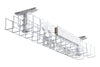CMS Cable Management Basket Back to Back Metal+Tray Include 2 x 4 Power 4 Data [1250W x 105H] - Thumbnail 1 