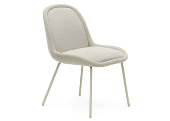 Como Aamin Chair - Chenille Fabric [Chenille Fabric] Como beige seat/beige leg 
