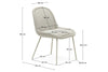 Como Aamin Chair - Chenille Fabric [Chenille Fabric] - Thumbnail 3 