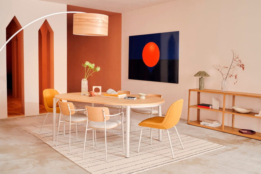 Environmental image of Como Aamin Chair - Shearling Fabric [Shearling Fabric]