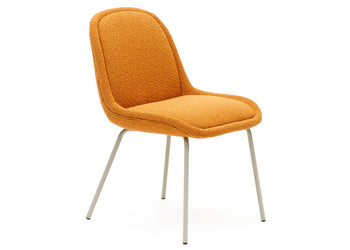 Como Aamin Chair - Shearling Fabric [Shearling Fabric] Como mustard seat/beige leg 