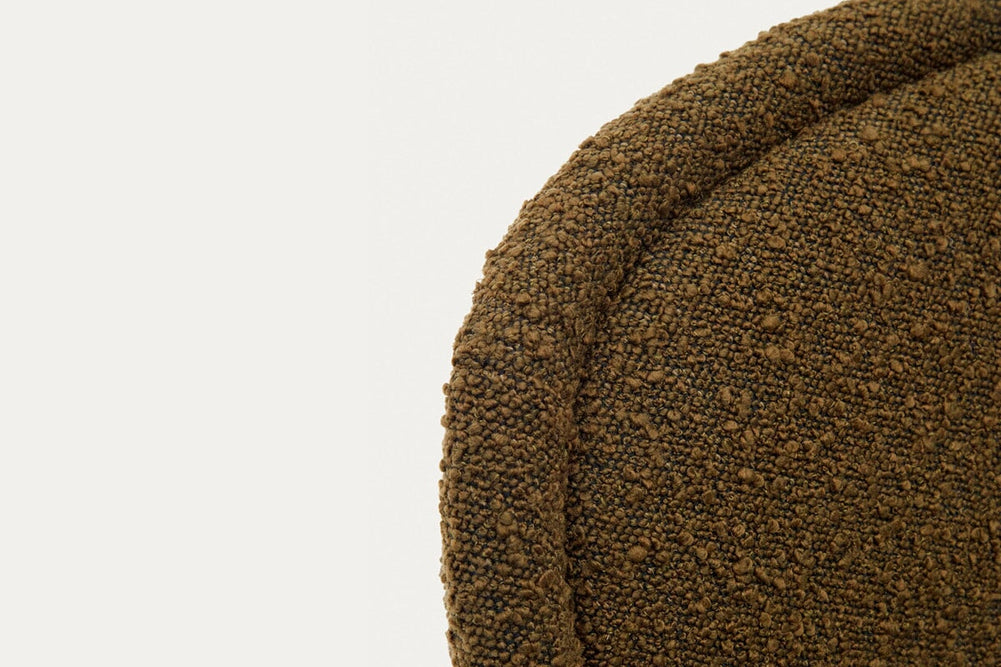 Como Aamin Chair - Shearling Fabric [Shearling Fabric]-white seat/beige leg  