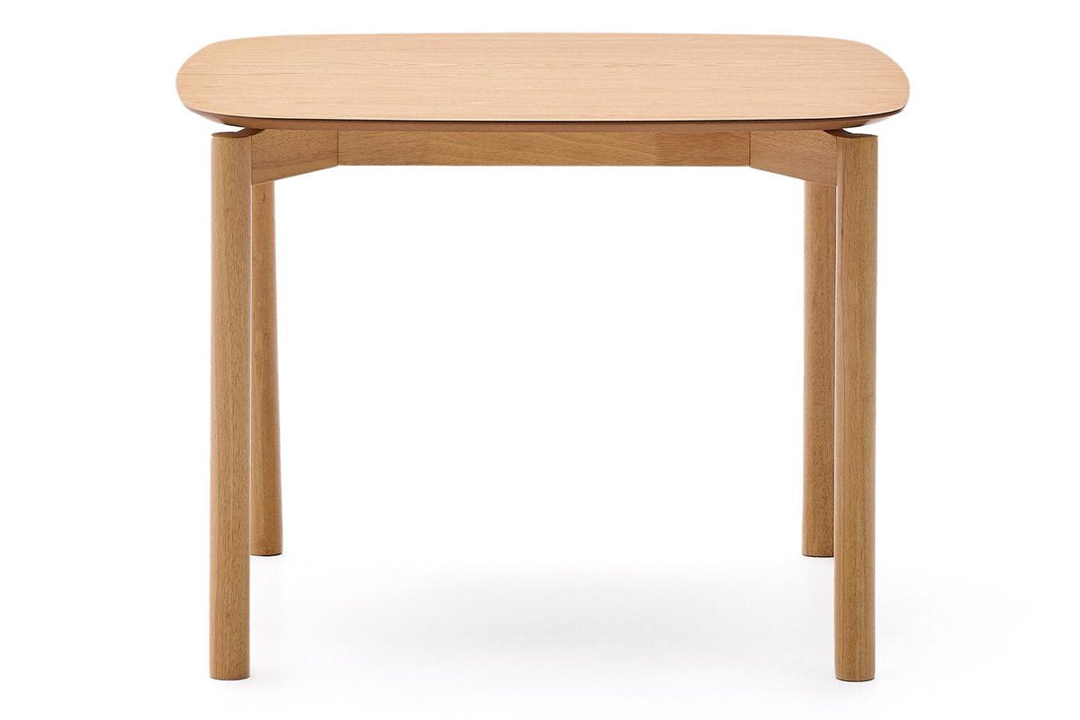 Como Amara Dining Table - Rounded Corner [1000L x 1000W]-natural finish  