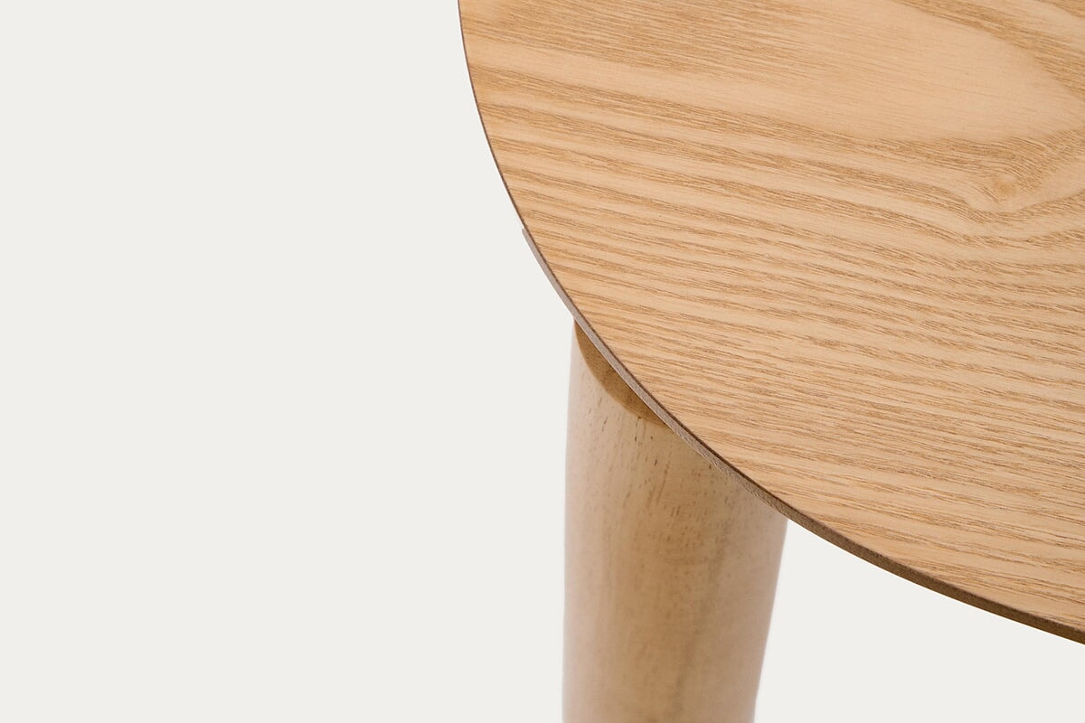 Como Amara Dining Table - Rounded Corner [1000L x 1000W]-natural finish  
