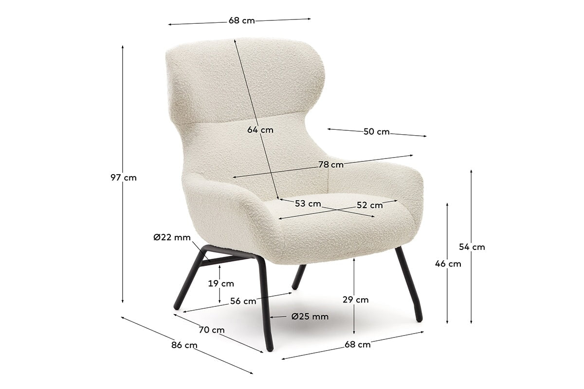 Como Bellini Armchair - Boucle Fabric [Boucle] Como 