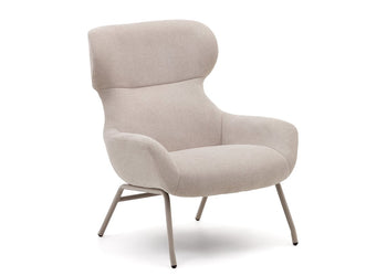 Como Bellini Armchair - Chenille Fabric [Chenille] Como beige 