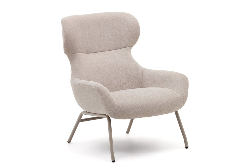 Como Bellini Armchair - Chenille Fabric [Chenille]-beige  