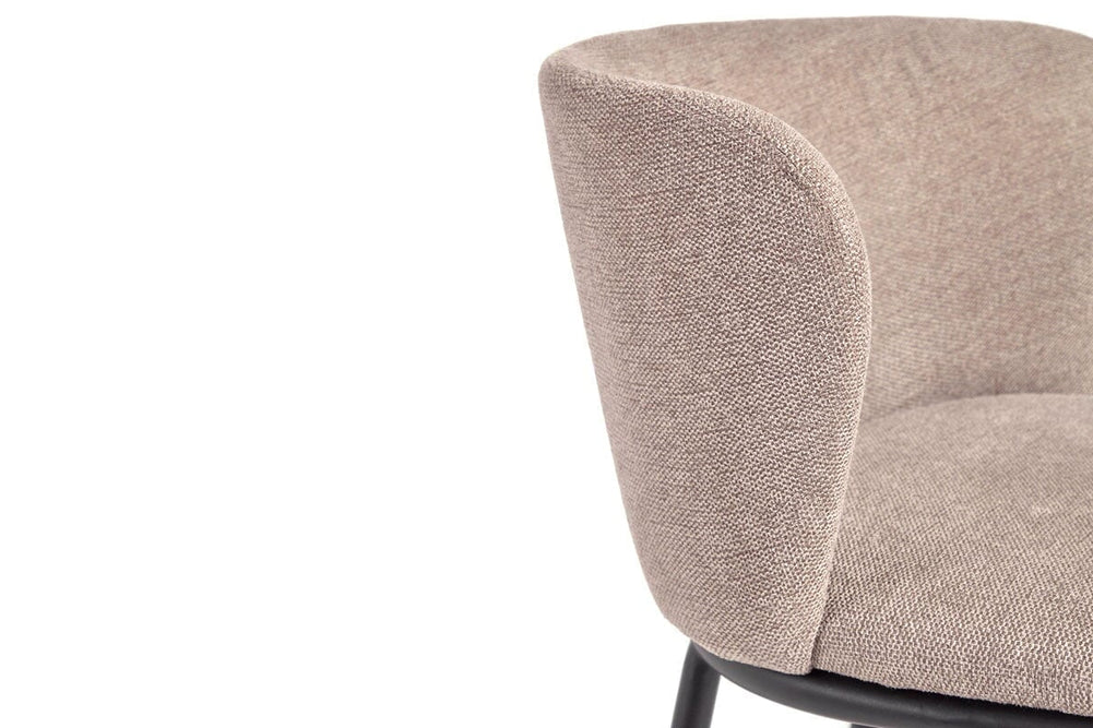 Como Cisel Chair - Chenille Fabric-beige  