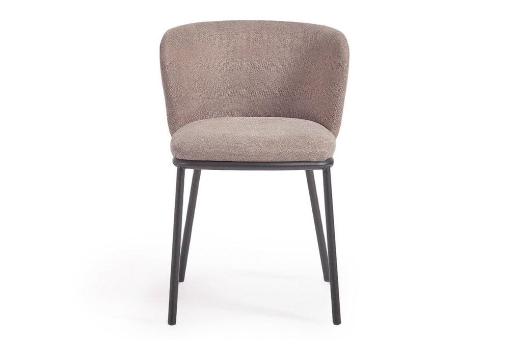Como Cisel Chair - Chenille Fabric-beige  