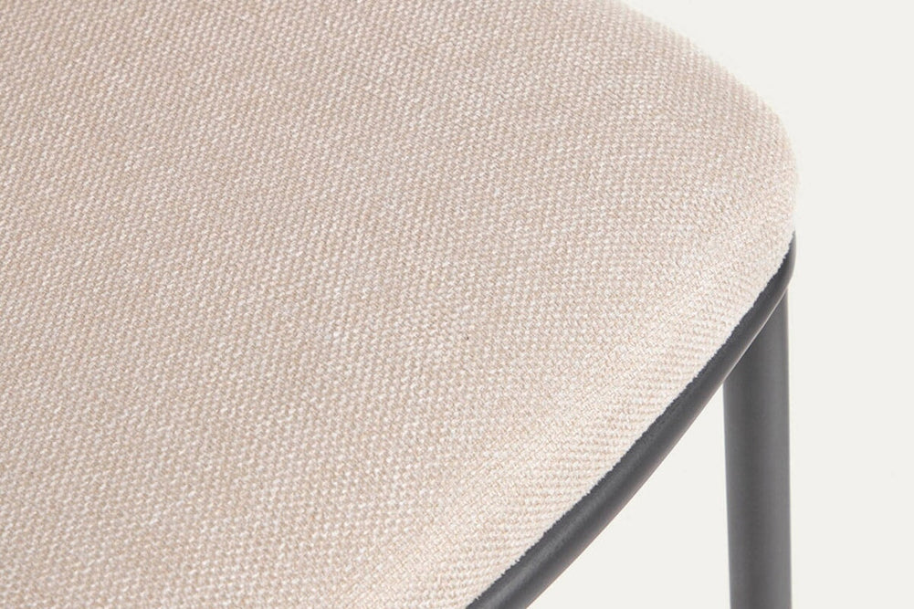 Como Cisel Chair - Chenille Fabric-beige  