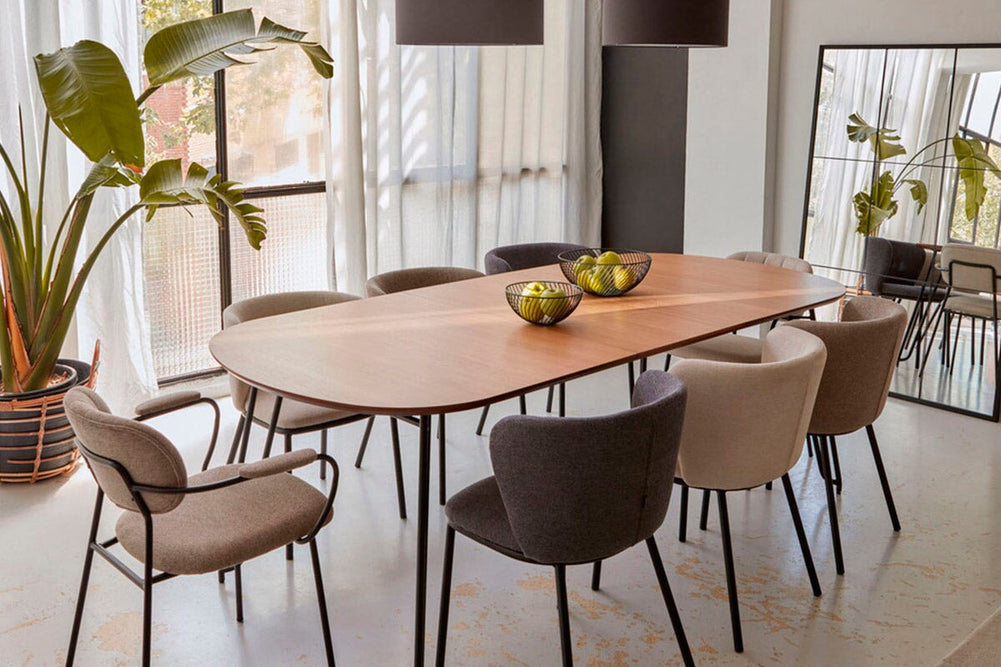 Como Cisel Chair - Chenille Fabric-beige  