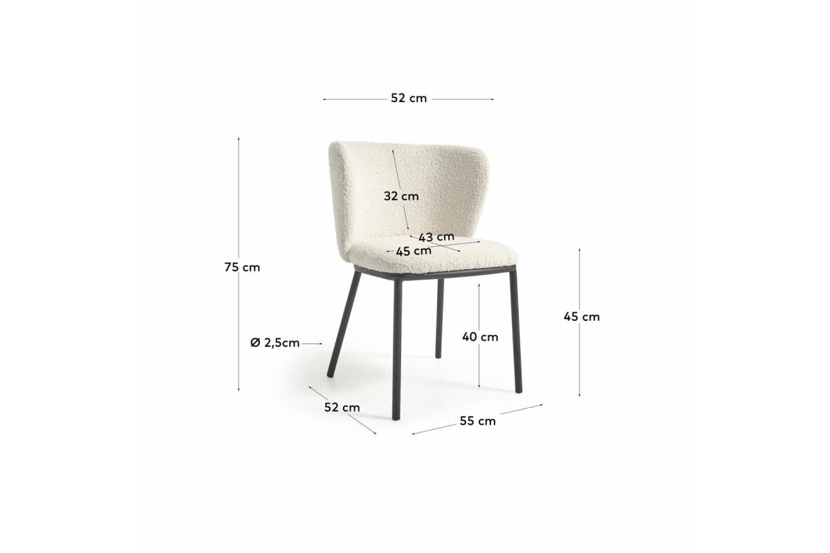 Como Cisel Chair [Shearling Fabric] Como 