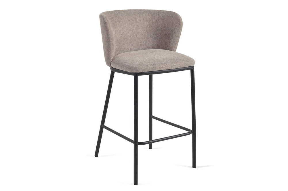 Como Cisel Stool Chenille Fabric - 650mm Seat Height [920H x 540W]-brown  