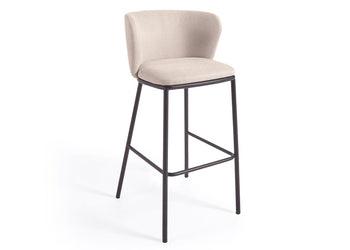 Como Cisel Stool Chenille Fabric - 750mm Seat Height [1020H x 540W] Como 1020H x 540W 