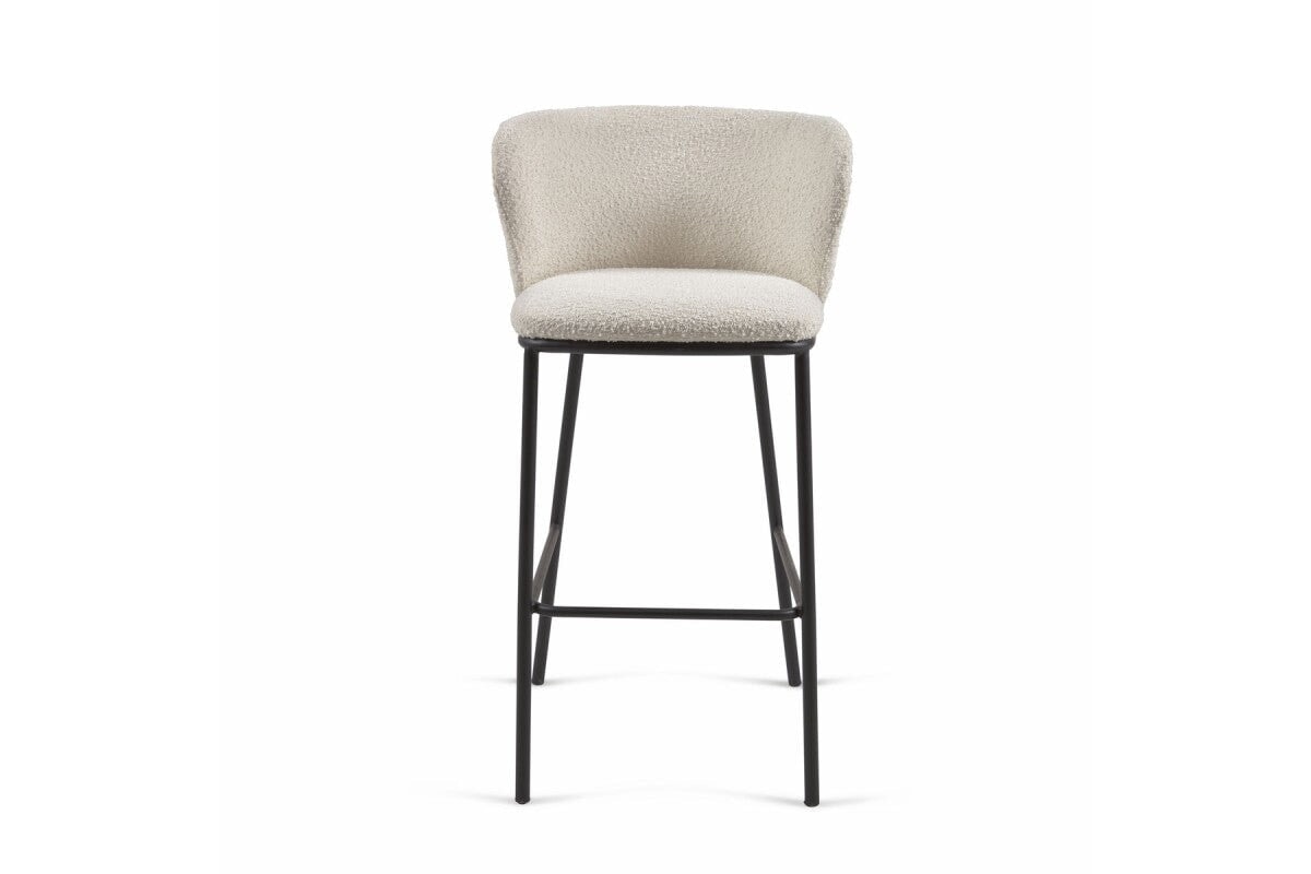 Como Cisel Stool - Shearling Fabric [920H x 540W] Como 