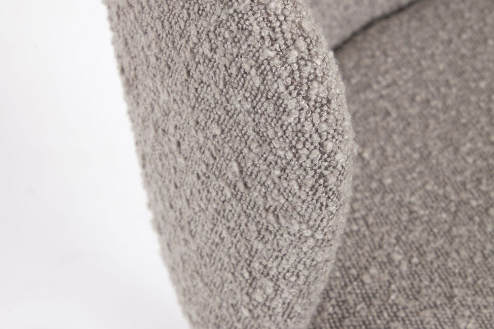 Como Cisel Stool Shearling Fabric - 650mm Seat Height [920H x 540W]-white  