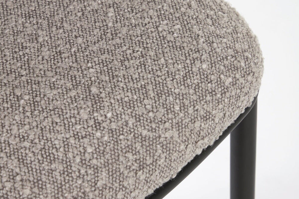 Como Cisel Stool Shearling Fabric - 650mm Seat Height [920H x 540W]-white  