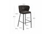 Como Cisel Stool Shearling Fabric - 650mm Seat Height [920H x 540W] - Thumbnail 3 