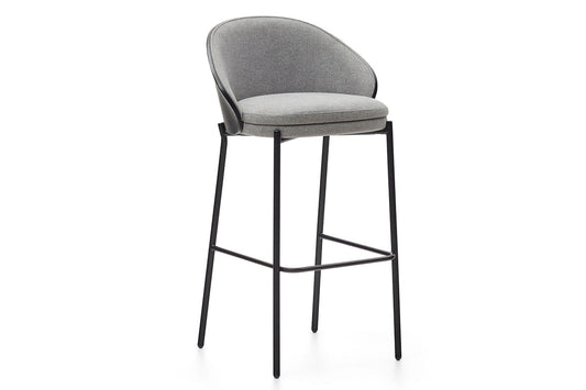 Como Eamy Barstool [860H x 540W] Como grey and black ash wood veneer 