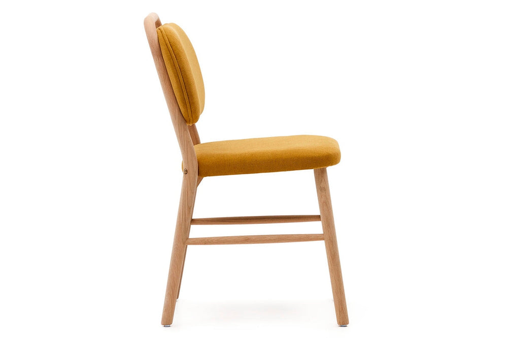Como Hilda Chair Chenille Fabric-mustard  