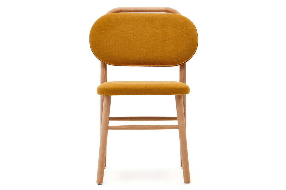 Como Hilda Chair Chenille Fabric-mustard  