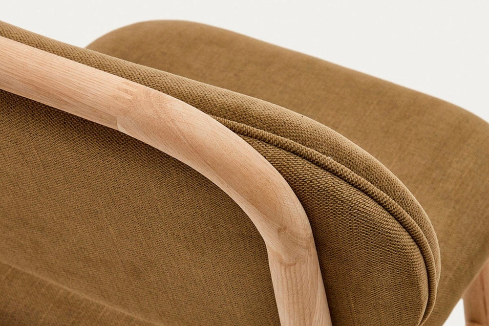 Como Hilda Chair Chenille Fabric-mustard  