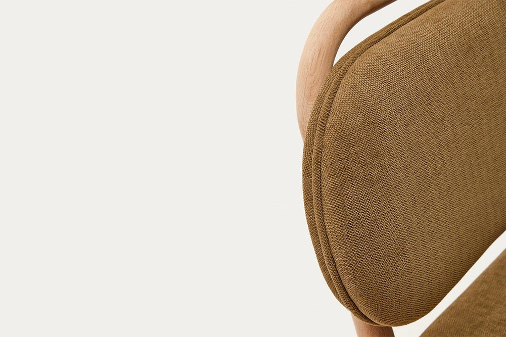 Como Hilda Chair Chenille Fabric-mustard  