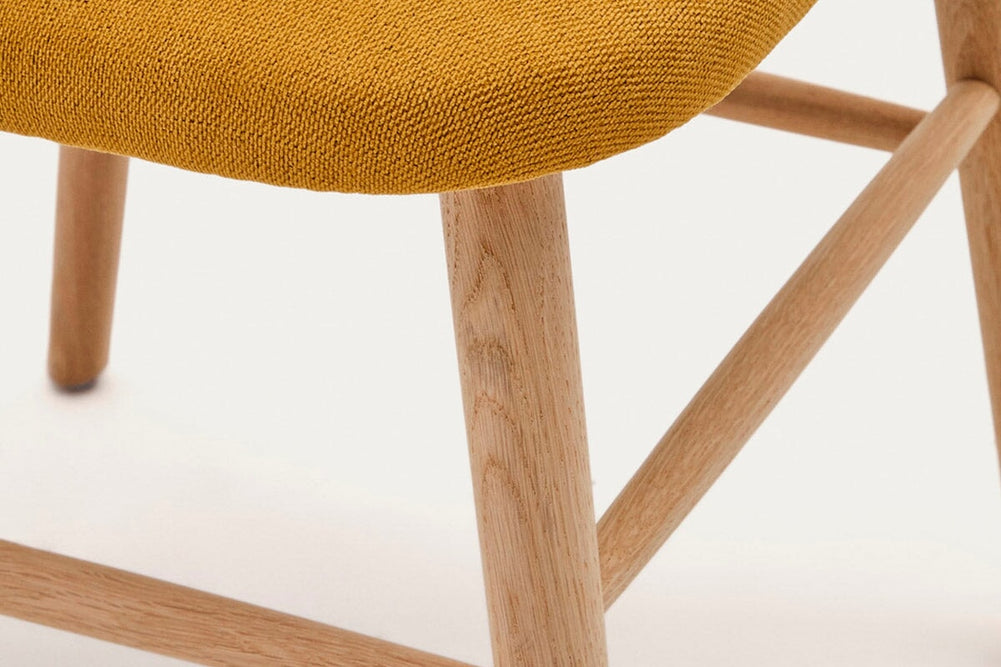 Como Hilda Chair Chenille Fabric-mustard  