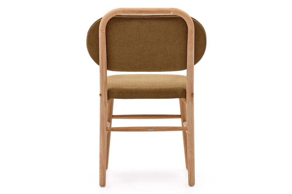 Como Hilda Chair Chenille Fabric-mustard  