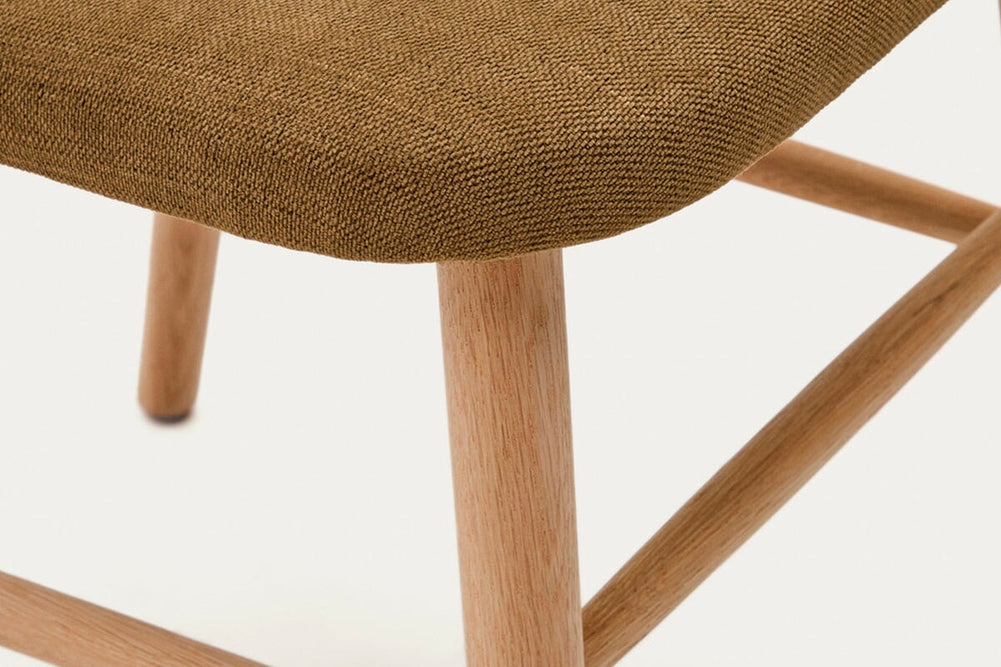 Como Hilda Chair Chenille Fabric-mustard  