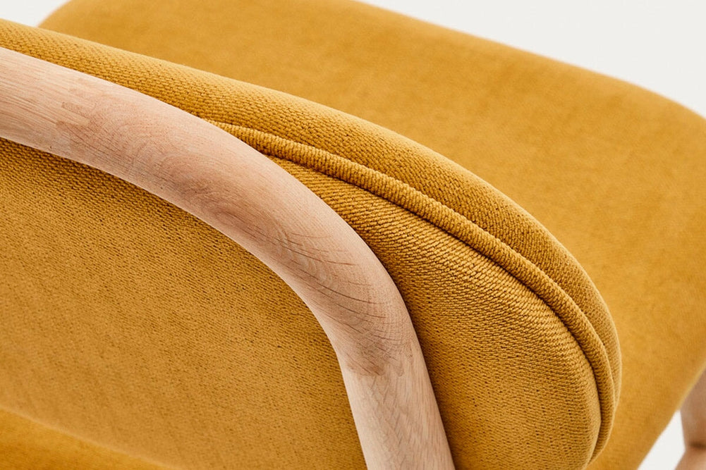 Como Hilda Chair Chenille Fabric-mustard  