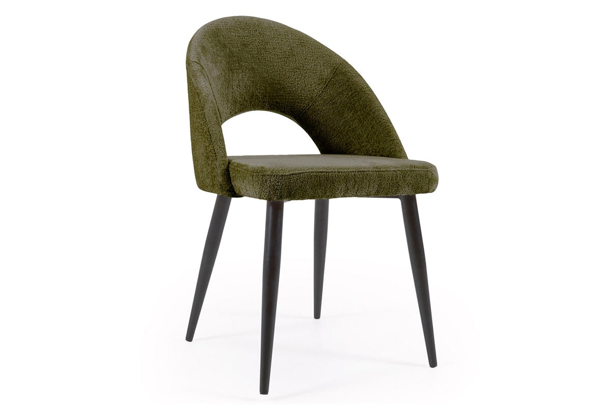 Como Mauai Chair - Chenille Fabric-green  