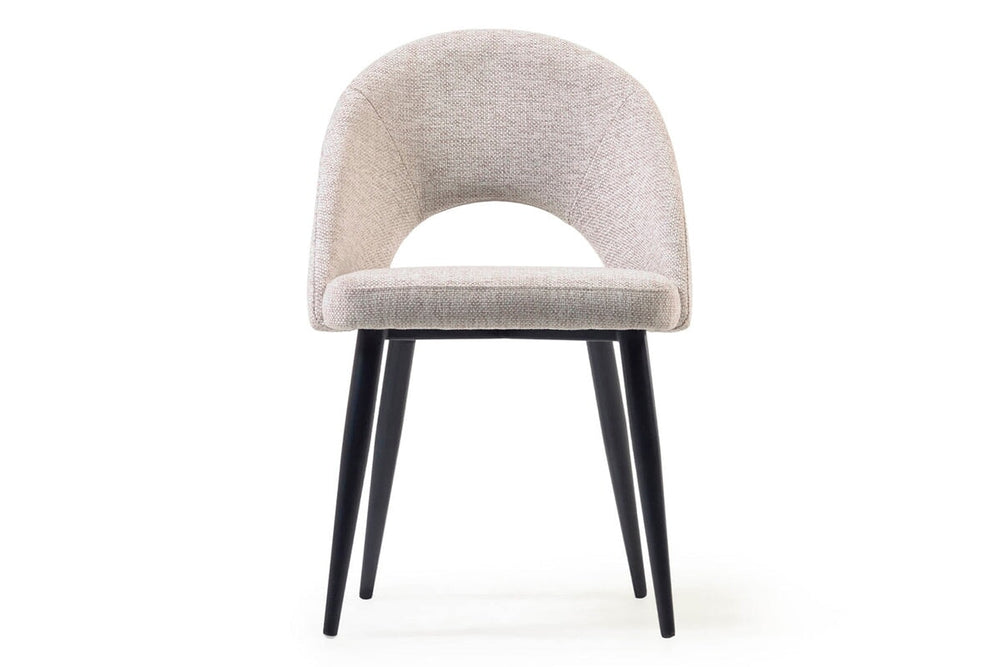 Como Mauai Chair - Upholstered Fabric-dark grey  