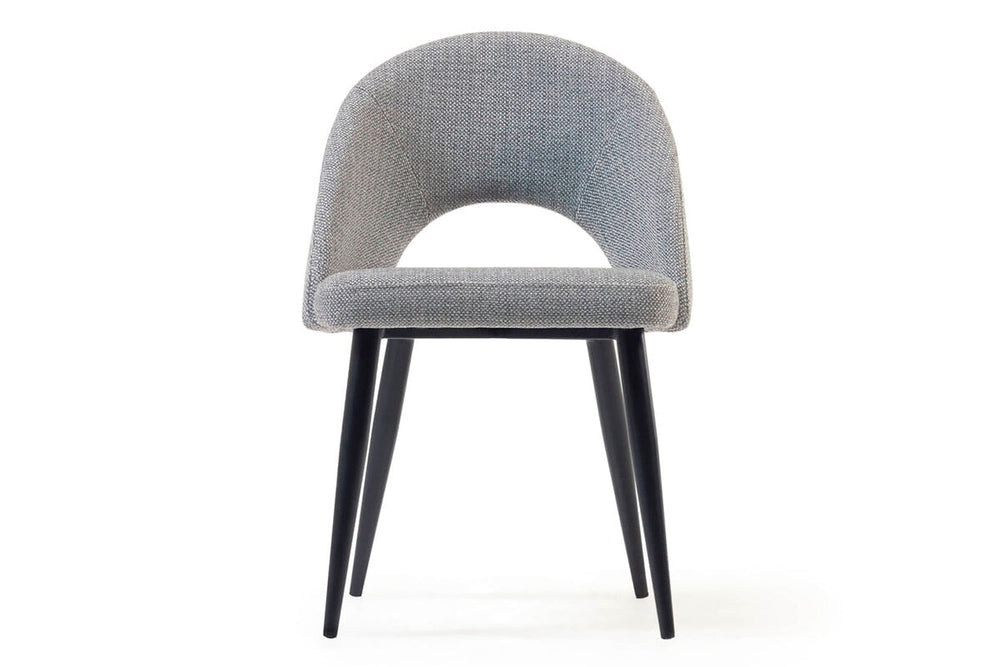 Como Mauai Chair - Upholstered Fabric-dark grey  