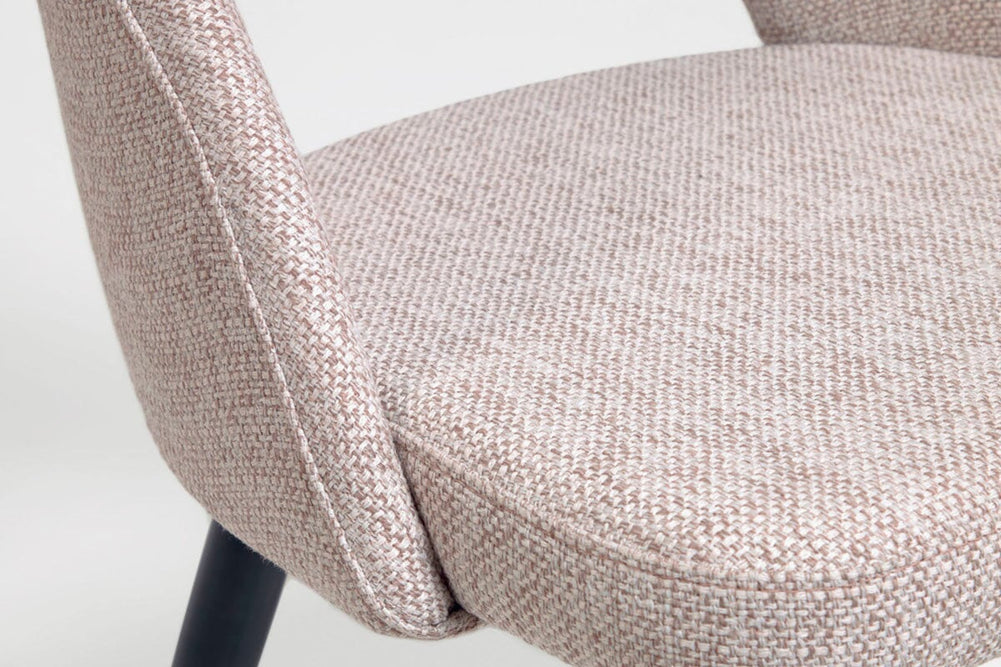 Como Mauai Chair - Upholstered Fabric-dark grey  