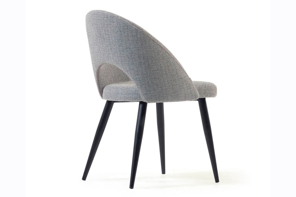 Como Mauai Chair - Upholstered Fabric-dark grey  
