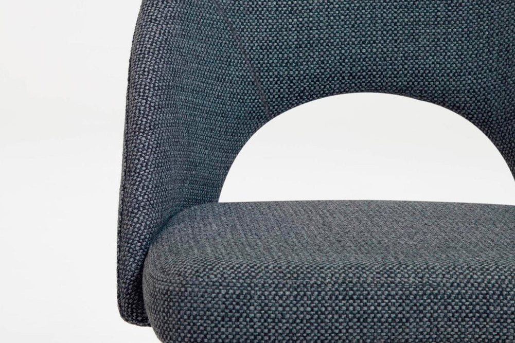 Como Mauai Chair - Upholstered Fabric-dark grey  