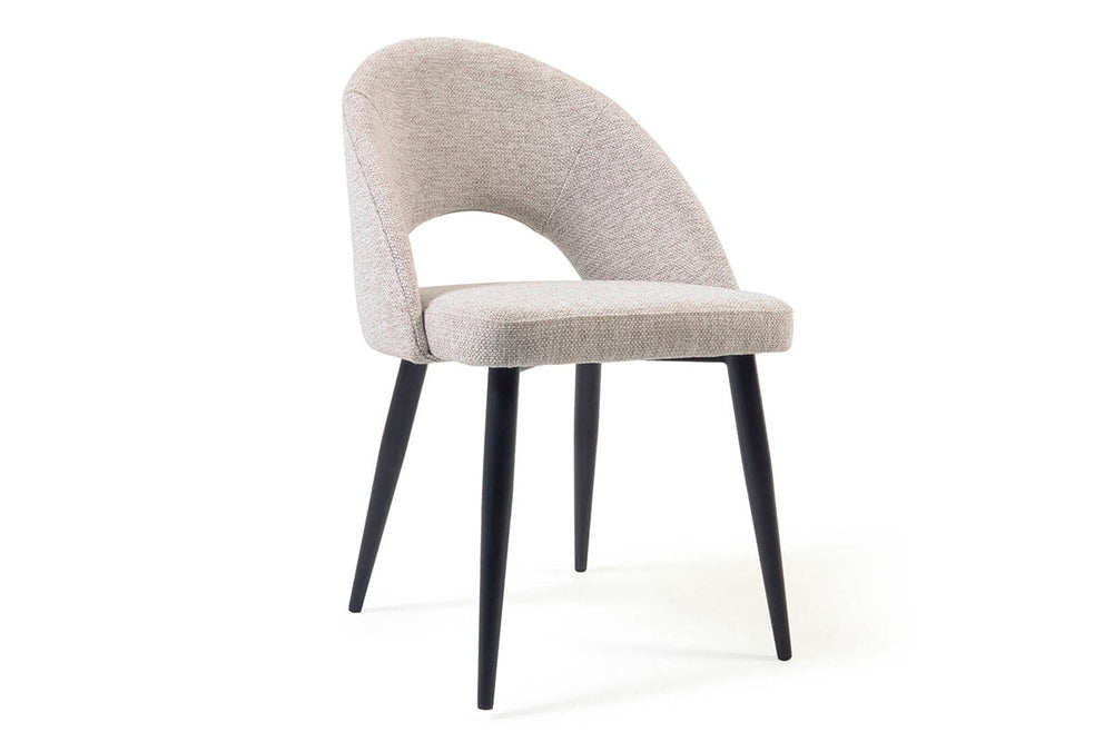 Como Mauai Chair - Upholstered Fabric-beige  