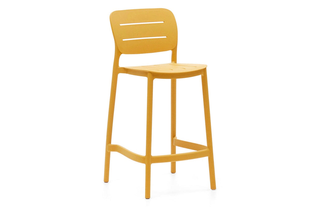 Como Morila Outdoor Stool - 650mm Seat Height-mustard  