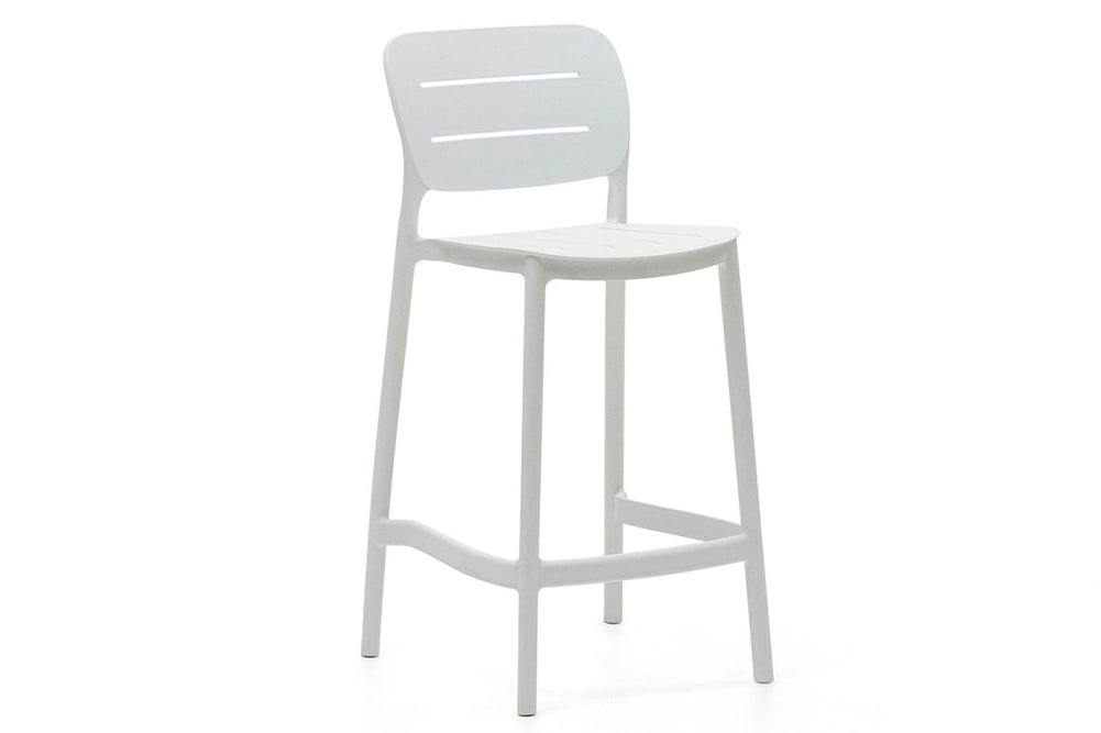 Como Morila Outdoor Stool - 650mm Seat Height-white  