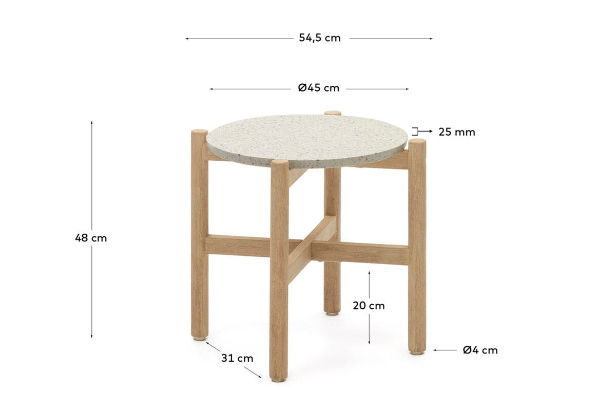 Como Pola Round Side Table Como 