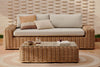 Como Portlligat 3 Seater Faux Rattan Sofa - Thumbnail 4 