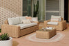 Como Portlligat 3 Seater Faux Rattan Sofa - Thumbnail 2 