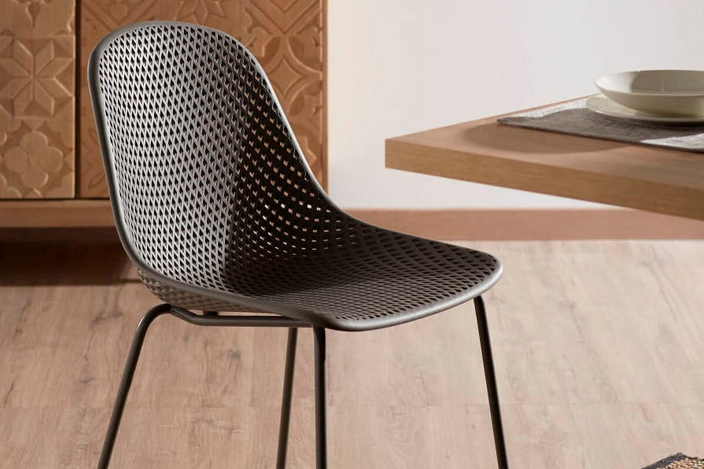 Como Quinby Outdoor Plastic Stool - 650mm Seat Height [970H x 490W]-beige  