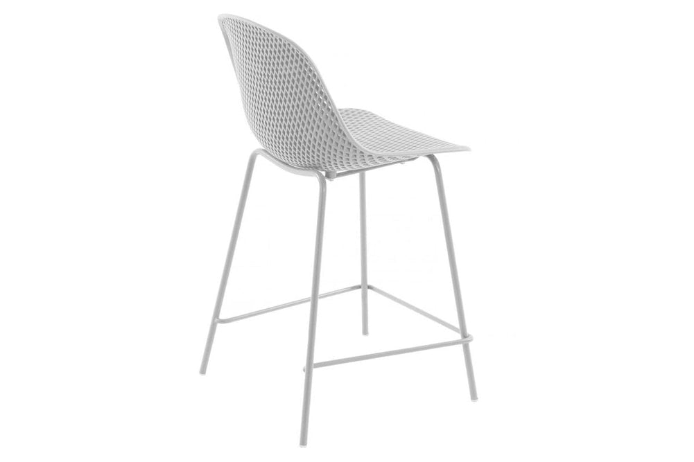 Como Quinby Outdoor Plastic Stool - 650mm Seat Height [970H x 490W]-beige  