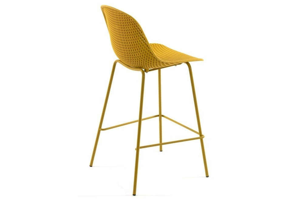 Como Quinby Outdoor Plastic Stool - 750mm Seat Height [1070H x 490W]-beige  