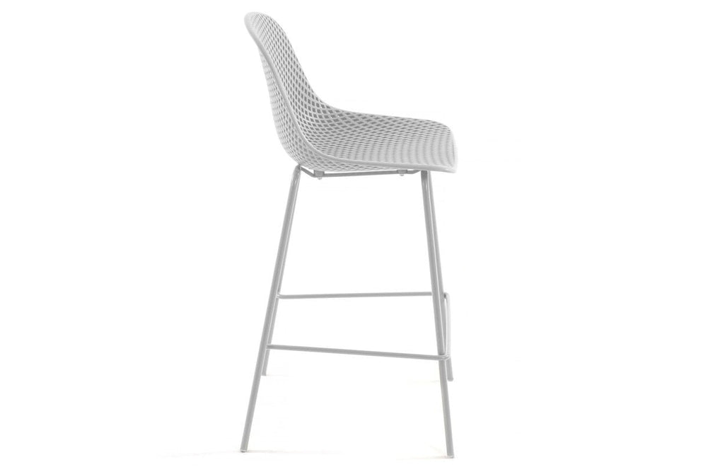 Como Quinby Outdoor Plastic Stool - 750mm Seat Height [1070H x 490W]-beige  